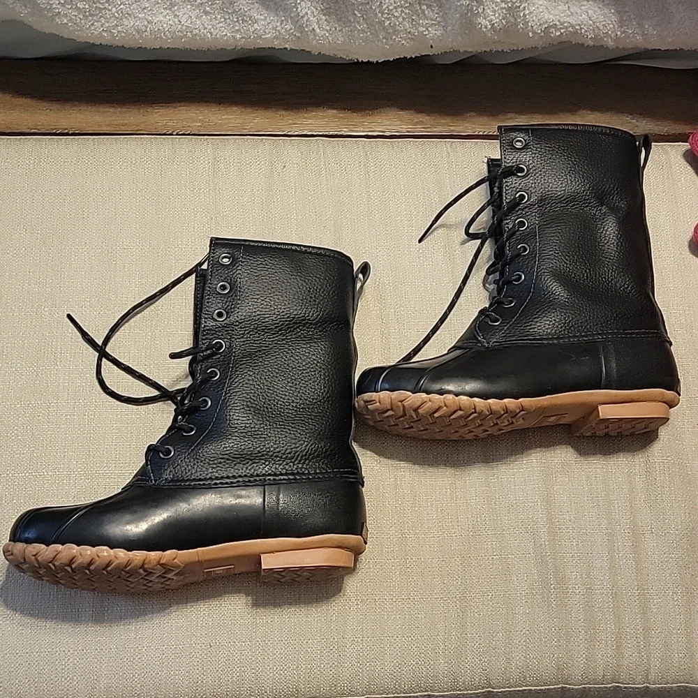 Eastland Black Waterproof Rain Boots Duck Boots - Picture 2 of 8